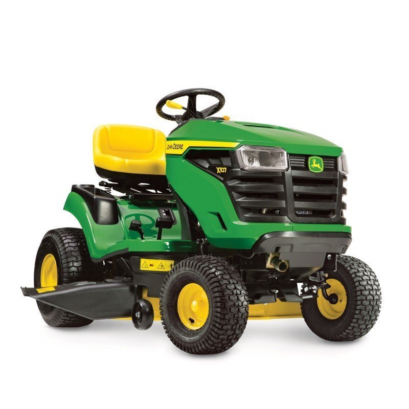 JOHN Deere X107 Aufsitzmäher mit Seitenauswurf