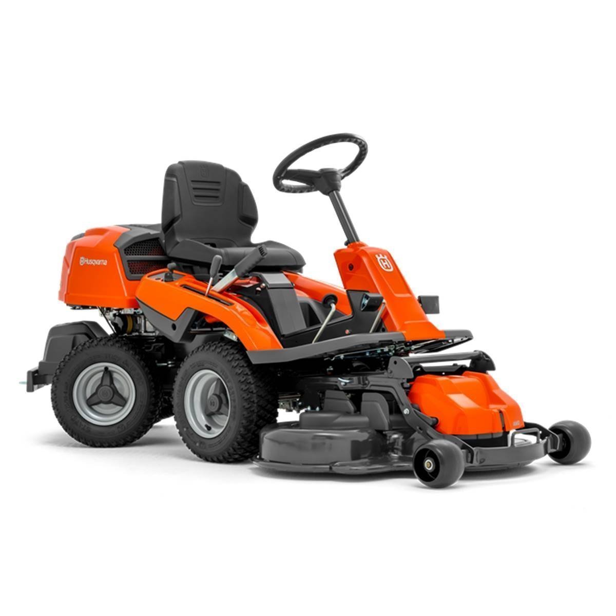 Tondeuse autoportée Husqvarna R214T sans carter de coupe