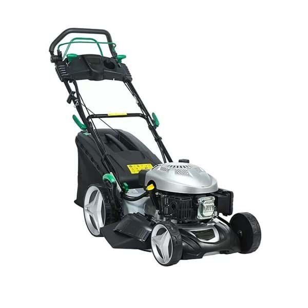 Tondeuse à essence 46 cm avec bac 60 l entraînement variable et démarrage électrique
