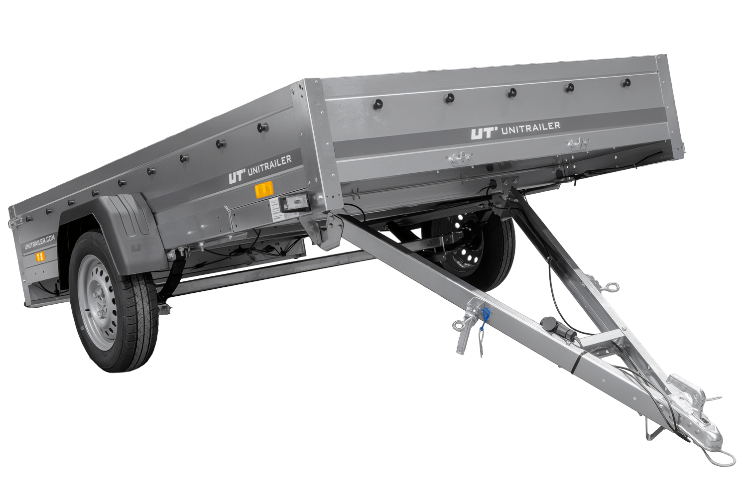 Remorque à un essieu 264x150 UNITRAILER GARDEN 265/R KIPP suspension à ressorts PTAC 750 kg – image 1