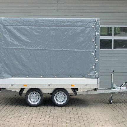 Remorque plateau Hapert Azure H-2 2700 4050 × 2000 mm avec bâche haute 2000 mm