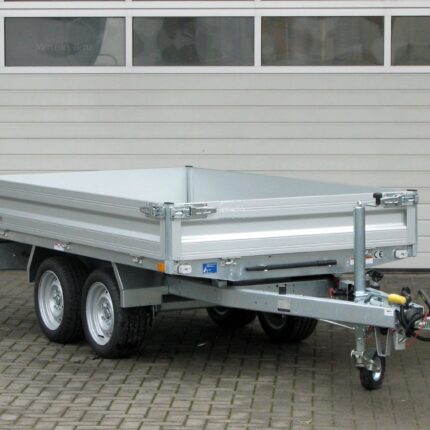 Remorque benne basculante arrière Humbaur HUK 272715 avec pompe électrique et pompe de secours