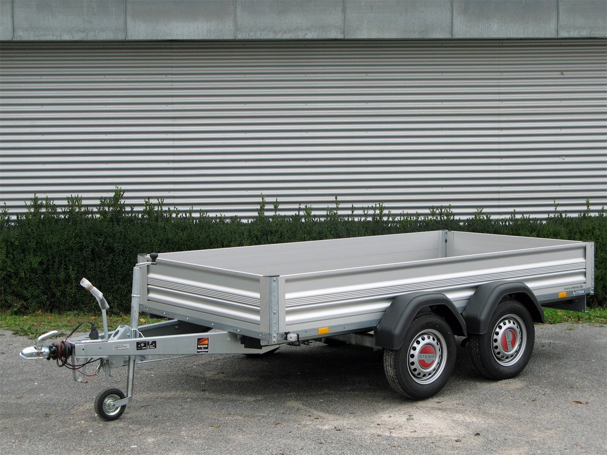 Remorque utilitaire STEMA STL 2000 O2 20-30-15.2 ALU tandem