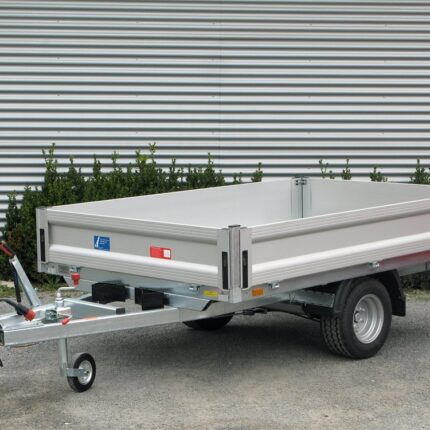 Remorque plateau Unsinn UH 2315-13-10 1350 kg à ridelles aluminium