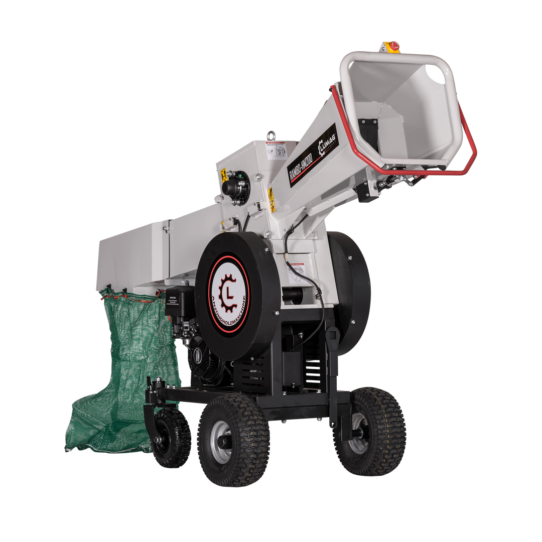 Broyeur de bois LUMAG RAMBO-HM200 moteur essence 9 kW